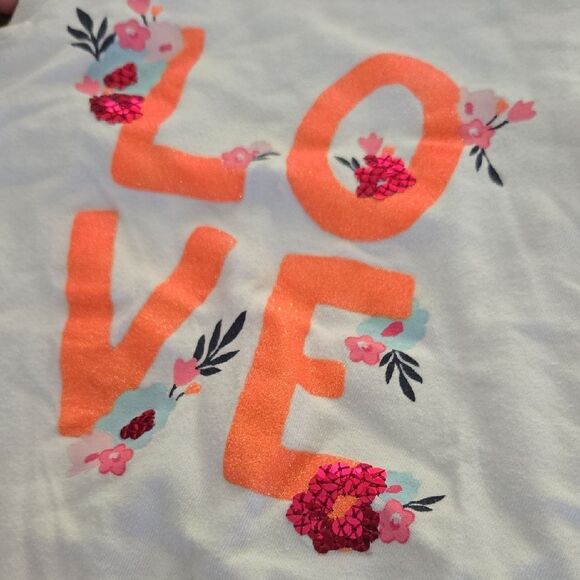 Crazy 8 White and Orange Short Sleeve Tee - Picture 2 of 4